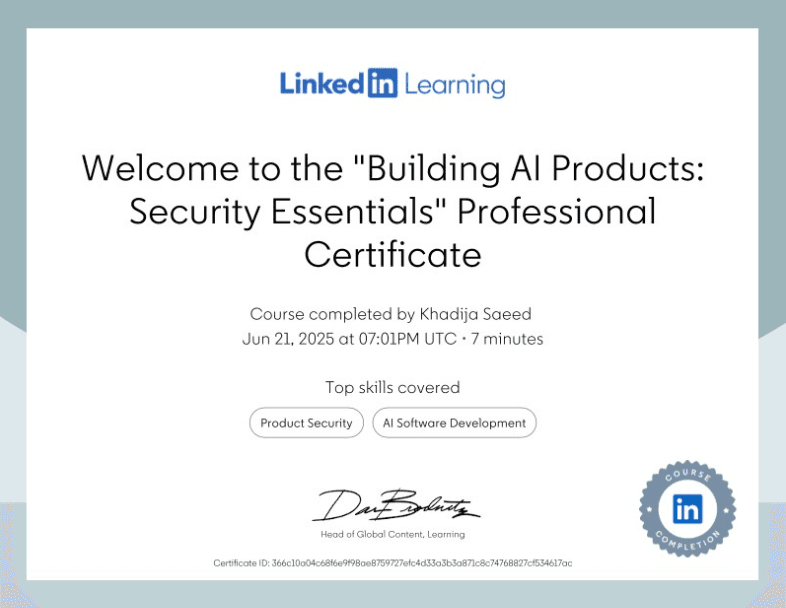 AI Products: Security Essentials